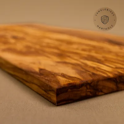 Frühstücksbrett Olivenholz | Rustikal mit Naturkante