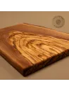 Frühstücksbrett Olivenholz | Rustikal mit Naturkante