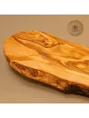 Brotzeitbrett Olivenholz | Rustikal im Naturschnitt