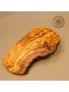Brotzeitbrett Olivenholz | Rustikal im Naturschnitt