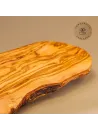 Brotzeitbrett Olivenholz | Rustikal im Naturschnitt