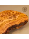 Brotzeitbrett Olivenholz | Rustikal im Naturschnitt