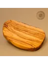 Brotzeitbrett Olivenholz | Rustikal im Naturschnitt