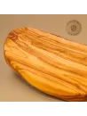 Brotzeitbrett Olivenholz | Rustikal im Naturschnitt