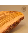Brotzeitbrett Olivenholz | Rustikal im Naturschnitt