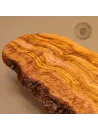 Brotzeitbrett Olivenholz | Rustikal im Naturschnitt