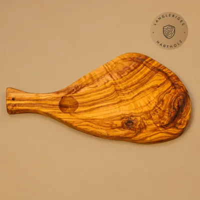 Steakbrett Olivenholz mit Saftrille & Griff | in 5 Größen erhältlich