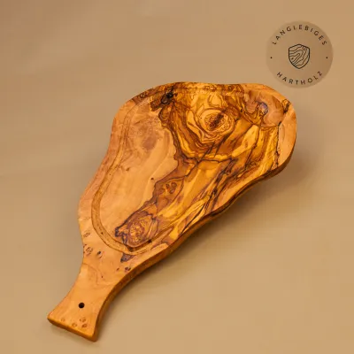 Steakbrett Olivenholz mit Saftrille & Griff | in 5 Größen erhältlich