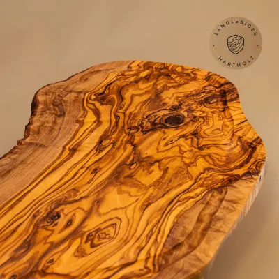 Steakbrett Olivenholz mit Saftrille & Griff | in 5 Größen erhältlich