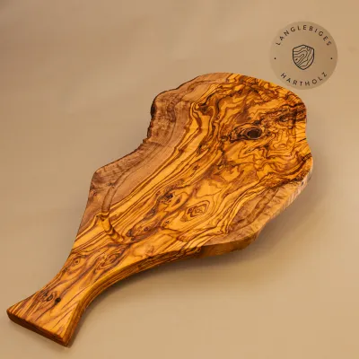 Steakbrett Olivenholz mit Saftrille & Griff | in 5 Größen erhältlich