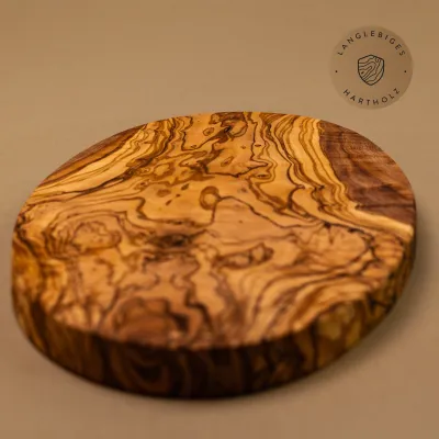 Ovales Frühstücksbrett Olivenholz | geschmeidig & handgemacht