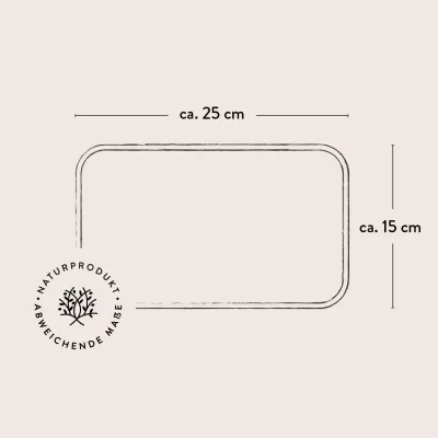 Dünnes Frühstücksbrett aus Olivenholz | Handgefertigt in Bayern