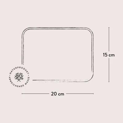Schneidebrett Olivenholz mit gerundete Ecken | in 8 Größen erhältlich