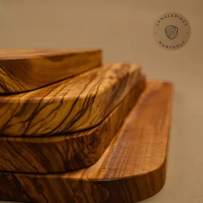 Schneidebrett Olivenholz mit gerundete Ecken | in 8 Größen erhältlich