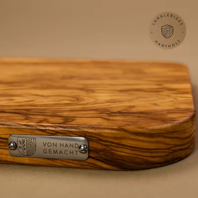 Schneidebrett Olivenholz mit gerundete Ecken | in 8 Größen erhältlich