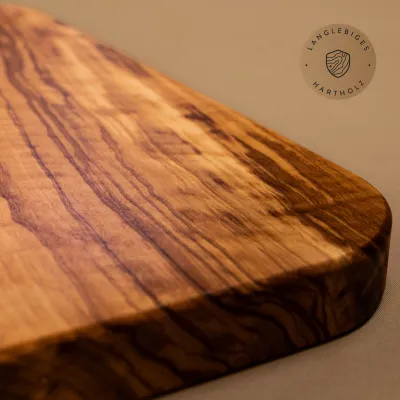 Schneidebrett Olivenholz mit gerundete Ecken | in 8 Größen erhältlich