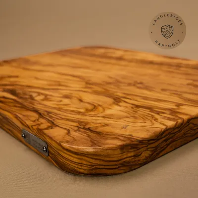 Schneidebrett Olivenholz mit gerundete Ecken | in 8 Größen erhältlich