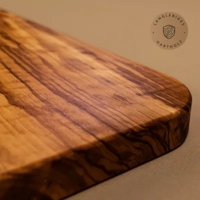 Schneidebrett Olivenholz mit gerundete Ecken | in 8 Größen erhältlich