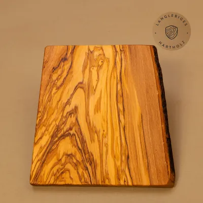 Schneidebrett Olivenholz | mit Naturkante | in 8 Größen