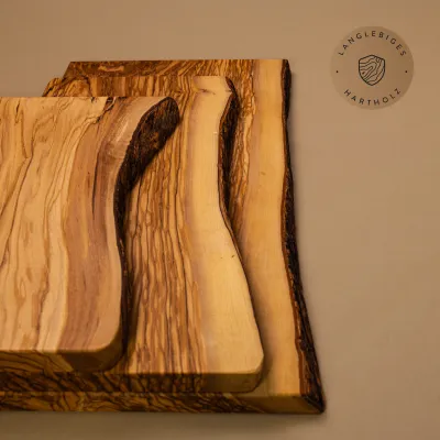Schneidebrett Olivenholz | mit Naturkante | in 8 Größen