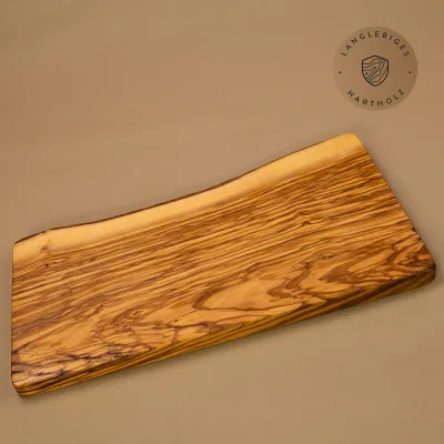 Schneidebrett Olivenholz | mit Naturkante | in 8 Größen