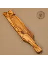 Langes Servierbrett aus Olivenholz | mit/ohne Salamimesser