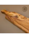 Langes Servierbrett aus Olivenholz | mit/ohne Salamimesser
