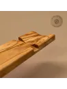 Langes Servierbrett aus Olivenholz | mit/ohne Salamimesser