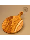 Rundes Servierbrett aus Olivenholz | Charcuterie Brett | Ø 30 cm