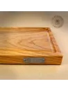 Tranchierbrett aus Olivenholz | mit Saftrille | in 3 Größen