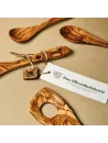 Tranchierbrett aus Olivenholz | mit Saftrille | in 3 Größen