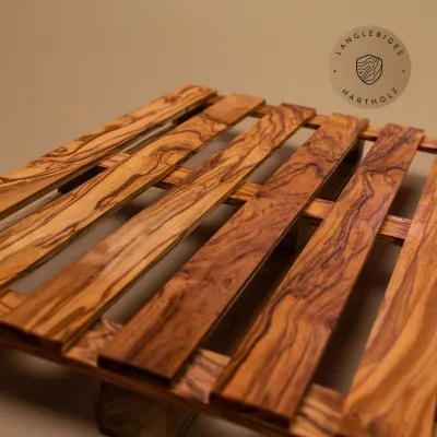 Mini Palette aus Olivenholz | Deko & Genuss vom Alpenrand