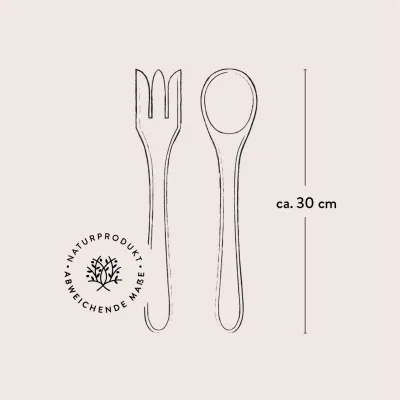 Salatbesteck aus Olivenholz: Nachhaltiger Genuss