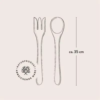 Salatbesteck aus Olivenholz: Nachhaltiger Genuss