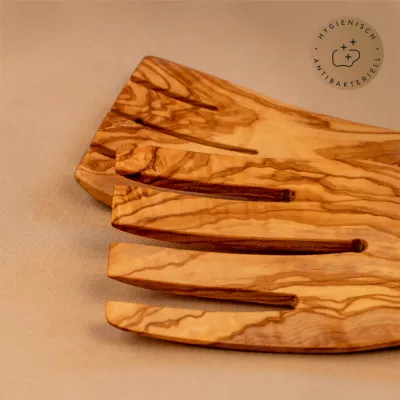 Salathände aus Olivenholz | handgemacht und rustikal schön