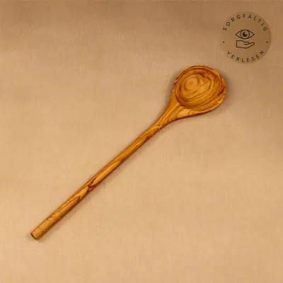 Kochlöffel aus Olivenholz – handgemacht, robust & einzigartig