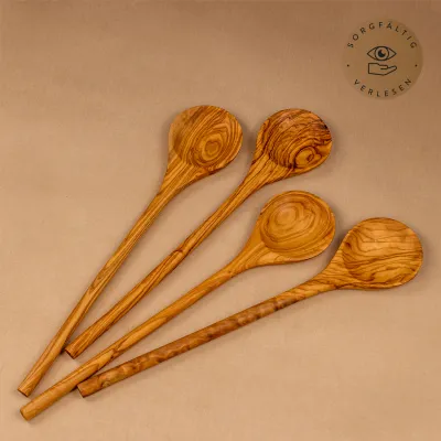 Kochlöffel aus Olivenholz – handgemacht, robust & einzigartig