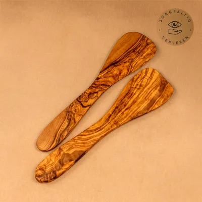 Pfannenwender aus Olivenholz klassisch – handgemacht & plastikfrei