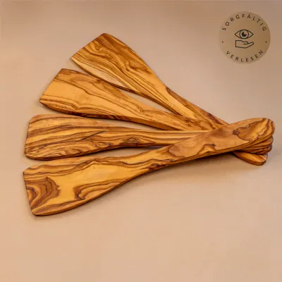 Pfannenwender aus Olivenholz klassisch – handgemacht & plastikfrei