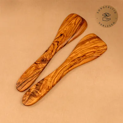 Pfannenwender aus Olivenholz klassisch – handgemacht & plastikfrei