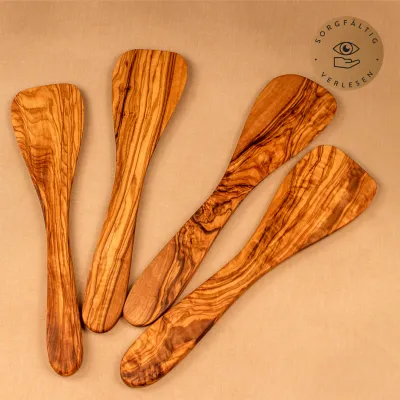 Pfannenwender aus Olivenholz klassisch – handgemacht & plastikfrei