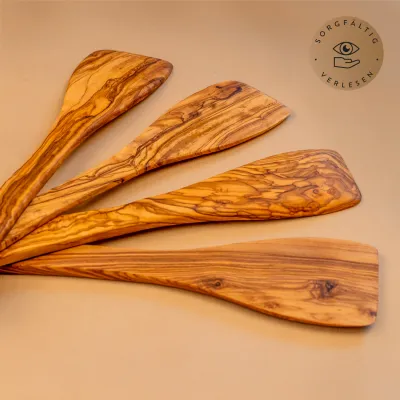 Pfannenwender aus Olivenholz klassisch – handgemacht & plastikfrei