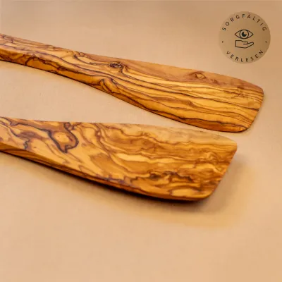 Pfannenwender aus Olivenholz klassisch – handgemacht & plastikfrei