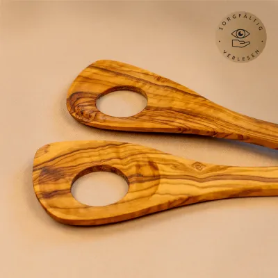 Risottolöffel aus Olivenholz – handgemacht, robust & edel
