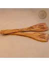 Pfannenwender aus Olivenholz mit Schlitzen – plastikfrei & handgemacht