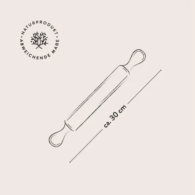 Nudelholz aus Olivenholz – traditionell, massiv & handgemacht