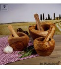 olive wood mortar incl. pestle