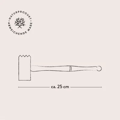 Fleischklopfer aus Olivenholz – massiv, hygienisch & handgemacht