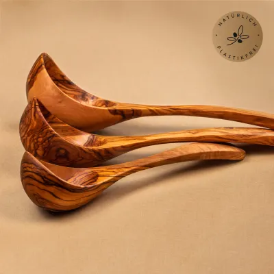 Schöpflöffel aus Olivenholz – naturbelassen & handgemacht