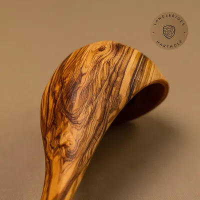Schöpflöffel aus Olivenholz – naturbelassen & handgemacht
